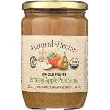 NATURAL NECTAR: Brittany Apple Pear Sauce, 22 oz NATURAL NECTAR: Brittany Apple Pear Sauce, 22 oz