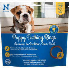 NBONE: Chicken Puppy Teething Rings 3 Count, 3.6 oz