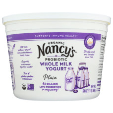 NANCYS: Organic Whole Milk Yogurt Plain, 64 oz