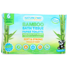 NATUREZWAY: Bamboo Bath Tissue 6 Rolls, 1 ea