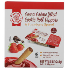 NATURAL NECTAR: Cocoa Creme Filled Cookie Roll with Strawberry Spread, 8.82 oz NATURAL NECTAR: Cocoa Creme Filled Cookie Roll with Strawberry Spread, 8.82 oz