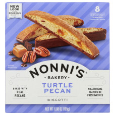 NONNIS: Turtle Pecan Biscotti 8 Count, 6.88 oz NONNIS: Turtle Pecan Biscotti 8 Count, 6.88 oz