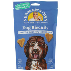 NEWMANS OWN: Premium Dog Treats Turkey and Sweet Potato, 10 oz NEWMANS OWN: Premium Dog Treats Turkey and Sweet Potato, 10 oz