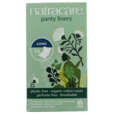 NATRACARE: Long Panty Liners, 16 ea NATRACARE: Long Panty Liners, 16 ea