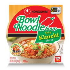 NONG SHIM: Spicy Kimchi Bowl Noodle Soup, 3.03 oz