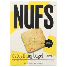 NUFS: Everything Bagel Crackers, 4.25 oz