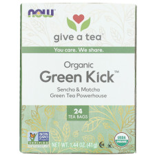 NOW GIVE A TEA: Organic Green Kick Tea, 1.44 oz