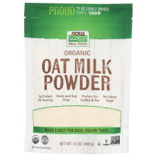 NOW: Organic Oat Milk Powder, 12 fo