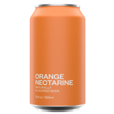 UNITED SODAS OF AMERICA: Orange Nectarine Soda, 12 fo