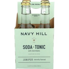 NAVY HILL: Soda Tonic Juniper 4 Count, 33.8 fo