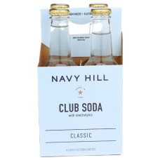 NAVY HILL: Club Soda 4 Count, 33.8 fo