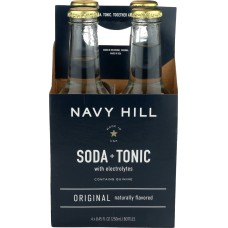 NAVY HILL: Soda Tonic Original 4 Count, 33.8 fo