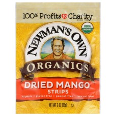 NEWMANS OWN ORGANIC: Dried Mango Strips Organic, 3 oz