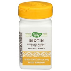 NATURES WAY: Biotin Lozenge 1000 mcg, 100 ea