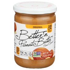 BETTER N PEANUT BUTTER: Peanut Spread Original, 16 oz