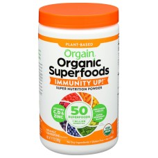 ORGAIN: Superfoods Immunity Up Powder Orange Tangerine, 9.9 oz