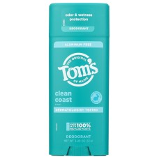TOMS OF MAINE: Clean Coast Deodorant Stick, 3.25 oz