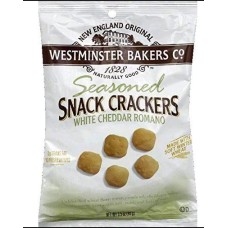 OLDE CAPE COD: Seasoned Snack Crackers White Cheddar Romano, 3.5 oz