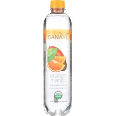 SANAVI: Orange Mango Sparkling Spring Water, 17 fo