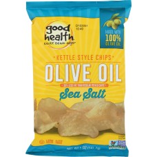 GOOD HEALTH: Kettle Style Chips Olive Oil Sea Salt, 5 oz