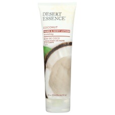 DESERT ESSENCE: Coconut Hand and Body Lotion, 8 fo
