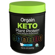 ORGAIN: Keto Plant Protein Powder Vanilla, 0.97 lb