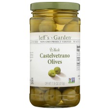 JEFFS GARDEN: Whole Castelvetrano Olives, 7.5 oz