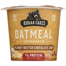 KODIAK: Peanut Butter Chocolate Chip Oatmeal Cups, 2.12 oz