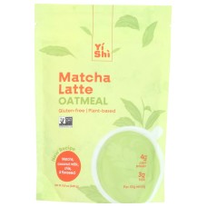 YISHI: Matcha Latte 6 Serving Oatmeal Pouch, 8.5 oz