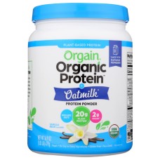 ORGAIN: Organic Protein Oatmilk Plant Based Protein Powder, 16.9 oz