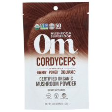 OM MUSHROOMS: Cordyceps Organic Mushroom Powder, 3.5 oz