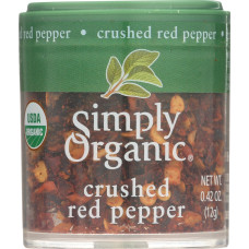SIMPLY ORGANIC: Crushed Red Pepper, 0.42 oz