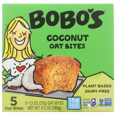 BOBOS OAT BARS: Coconut Oat Bites, 6.5 oz