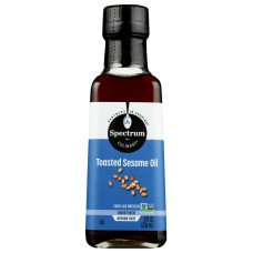 SPECTRUM NATURALS: Toasted Sesame Oil Unrefined, 8 fo
