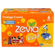 ZEVIA: Kidz Orange Cream 6Pack, 45 fo