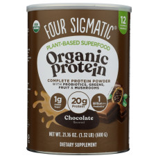 FOUR SIGMATIC: Plant Based Protein Chocolate, 21.6 oz