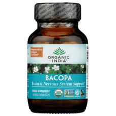 ORGANIC INDIA: Bacopa Brain and Nervous System Support, 60 vc
