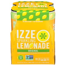 IZZE BEVERAGE: Sparkling Lemonade Original 4pack, 33.6 fo
