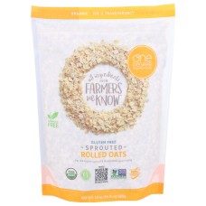 ONE DEGREE: Organic Sprouted Rolled Oats, 24 oz