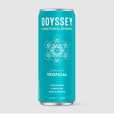 ODYSSEY ELIXIR: Sparkling Tropical Energy Drink, 12 fo