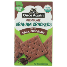 ONCE AGAIN: Dark Chocolate Graham Crackers, 7.93 oz ONCE AGAIN: Dark Chocolate Graham Crackers, 7.93 oz