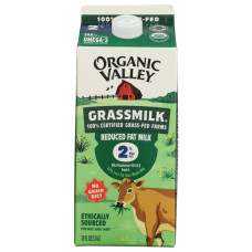 ORGANIC VALLEY: Reduced Fat 2 Percent Grassmilk, 59 fo