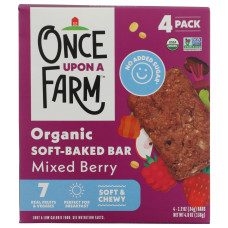 ONCE UPON A FARM: Mixed Berry Soft Baked Bar 4 Count, 4.8 oz