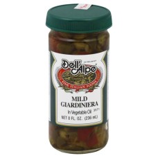 DELL ALPE: Mild Giardiniera In Vegetable Oil, 8 oz