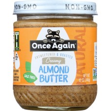 ONCE AGAIN: Natural Creamy Almond Butter, 12 oz