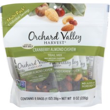 ORCHARD VALLEY HARVEST: Cranberry Almond Cashew Trail Mix, 8 oz