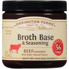 ORRINGTON FARMS: Beef Flavored Broth Base And Seasoning, 12 oz