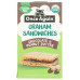 ONCE AGAIN: Chocolate And Peanut Butter Graham Sandwiches 5 Count, 7.95 oz