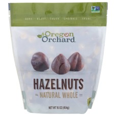 OREGON ORCHARD: Hazelnuts Natural Whole, 16 oz