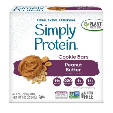 SIMPLYPROTEIN: Peanut Butter Cookie Bars, 7.04 oz
